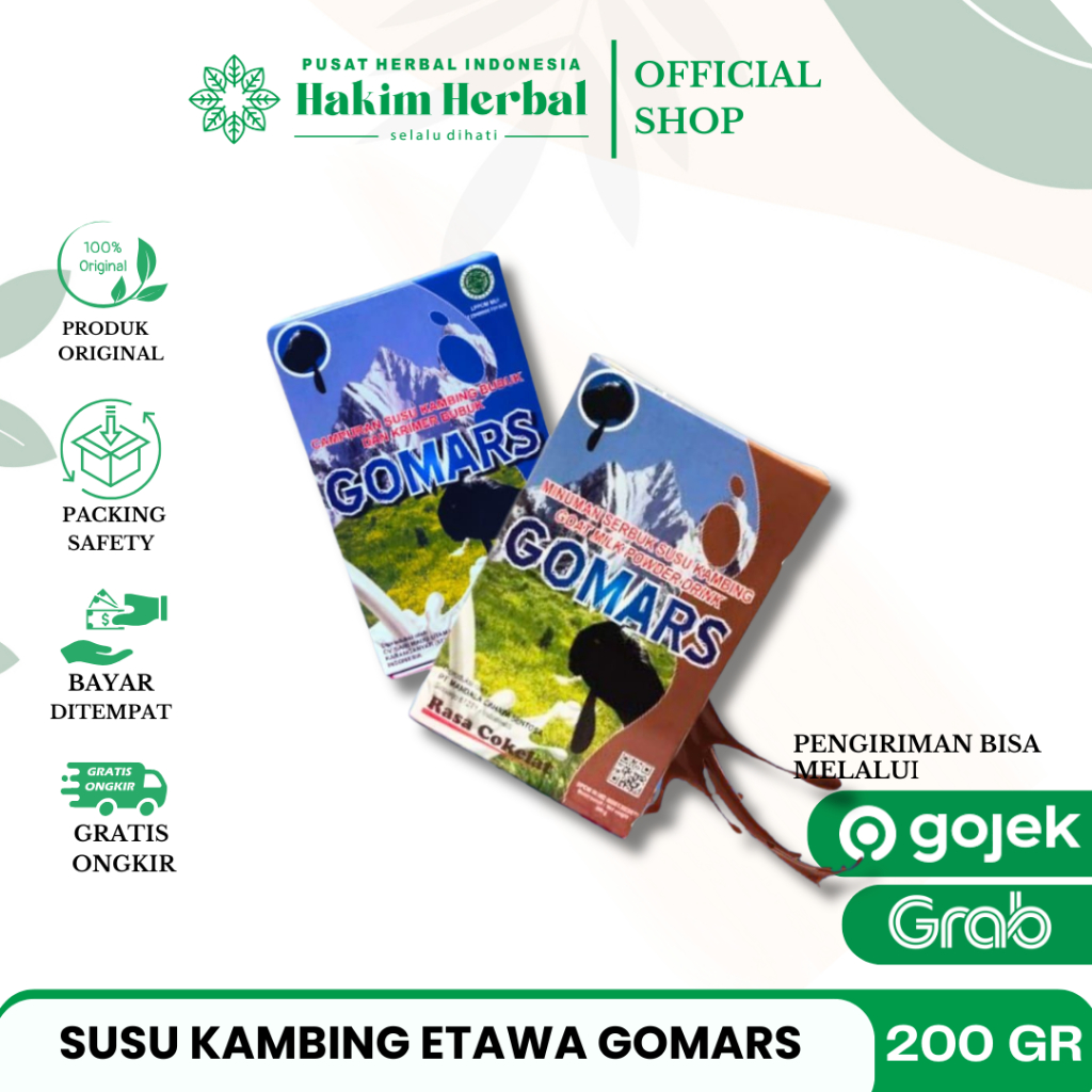 

Susu Kambing Gomars Susu Etawa Gomars 200gram Original Dijamin