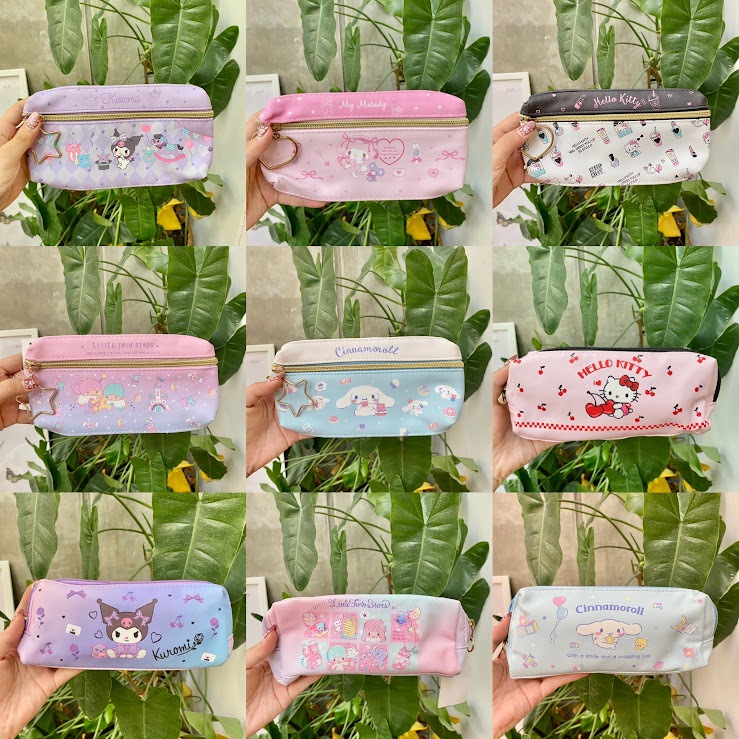 

TEMPAT KOTAK PENSIL PENCIL CASE KARAKTER KARTUN SANRIO MY MELODY KUROMI LITTLE TWIN STAR CINNAMOROLL