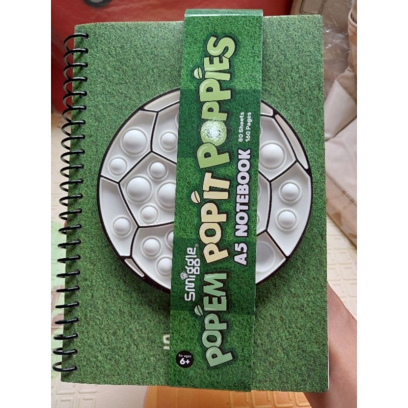 

Smiggle Notebook A5 Pop it Poppies Buku tulis anak