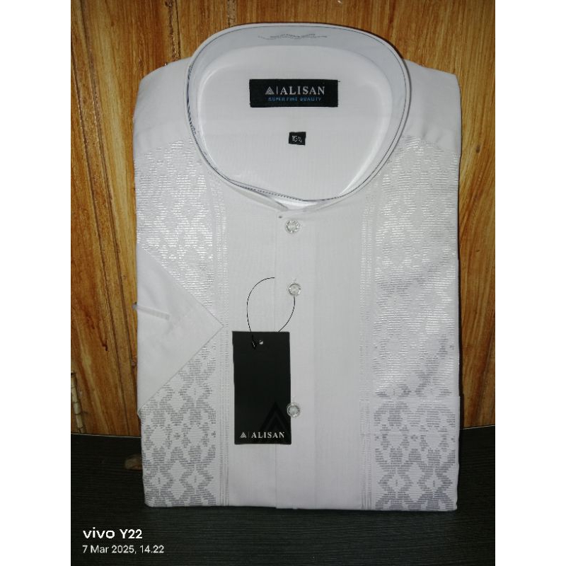 KOKO ALISAN//LENGAN PENDEK//KOKO LEBARAN//MOTIF BORDIR//ORIGINAL 100%// TOP BRAND