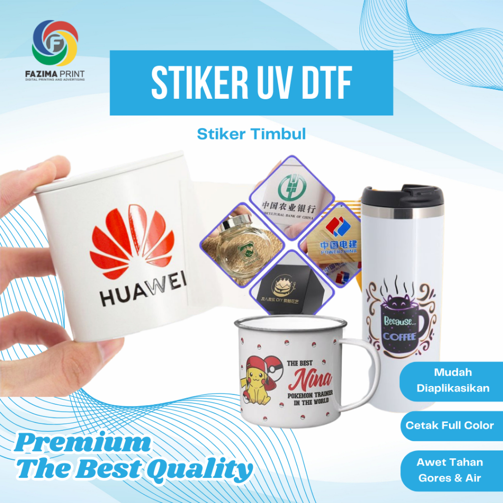 

STICKER UV DTF | Stiker Timbul | Cetak Stiker UV DTF