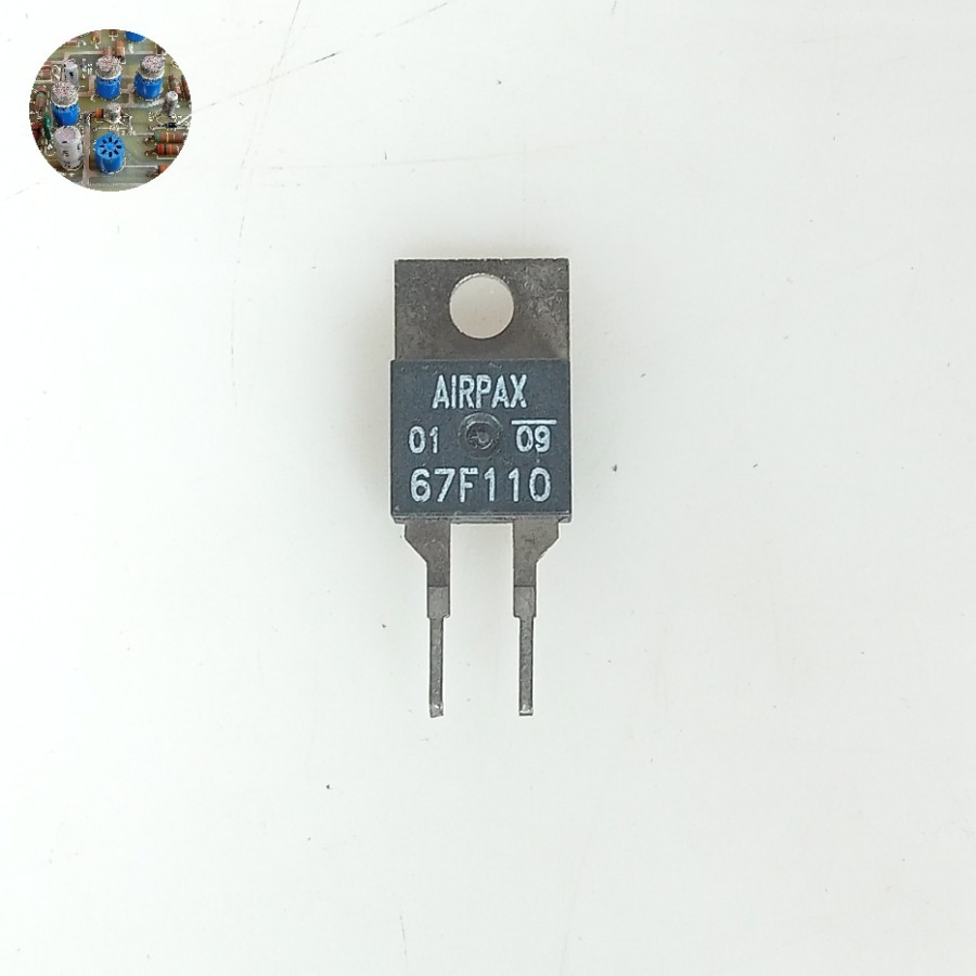 AIRPAX 67F110 Subminiature Bimetal disc Thermostat 110 derajat celcius Normally Open (NO) Contact Go
