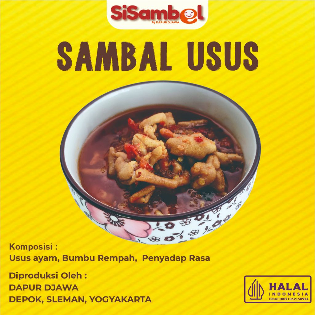 

SiSambol Lauk Sambal Usus Frozen Kemasan Sekali Makan - 50 Gram