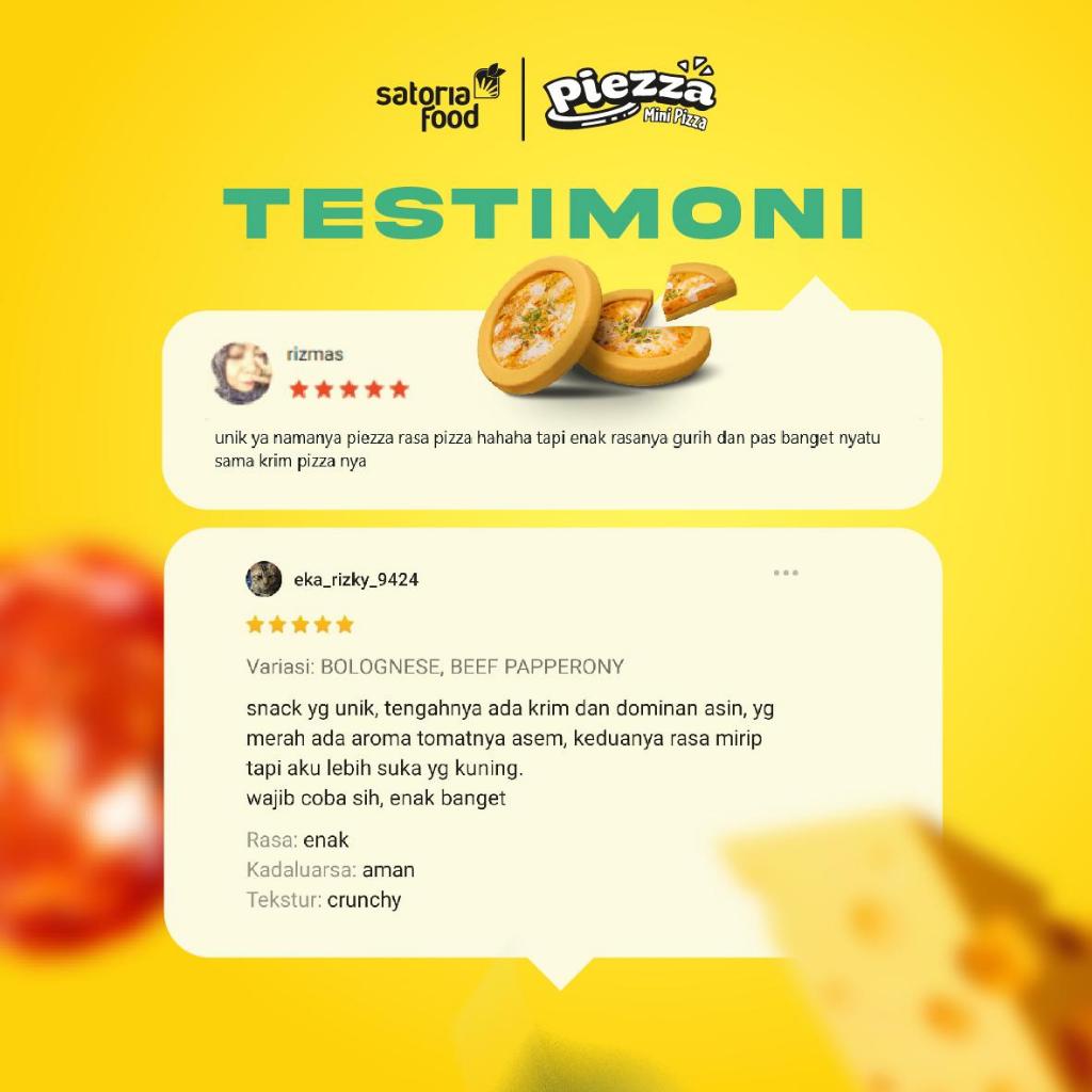 

Lezatoz_Genz Snack Piezza Bundle Set Bolognese Truffle Mushroom Pepperoni 294Gr ( 21Gr X14Pcs ) &