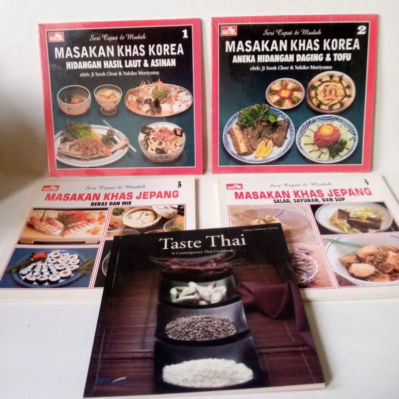 Buku resep masakan korea dan jepang thailand cina