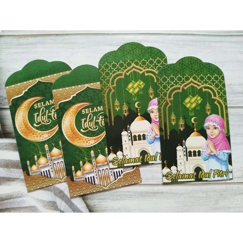 

AMPLOP LEBARAN HIJAU SIMPATY / AMPLOP IDUL FITRI (1 PACK ISI 8 LEMBAR)