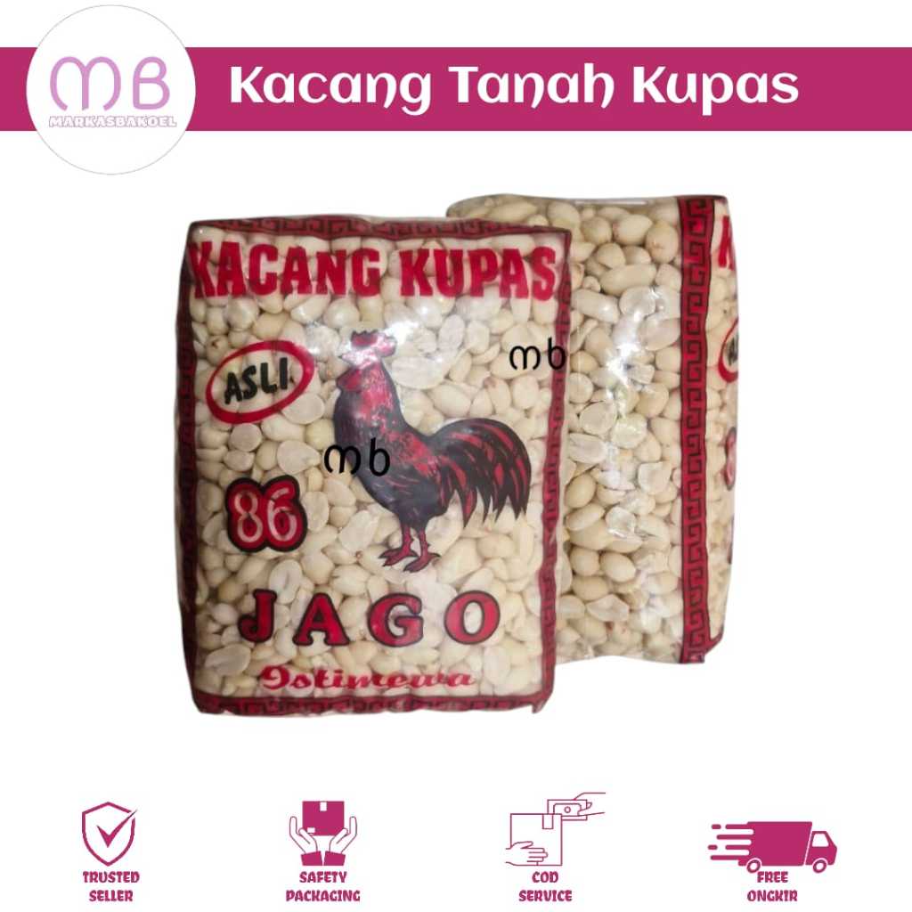 

KACANG TANAH KUPAS CAP AYAM JAGO / KACANG KUPAS JAGO 1 KG TERMURAH