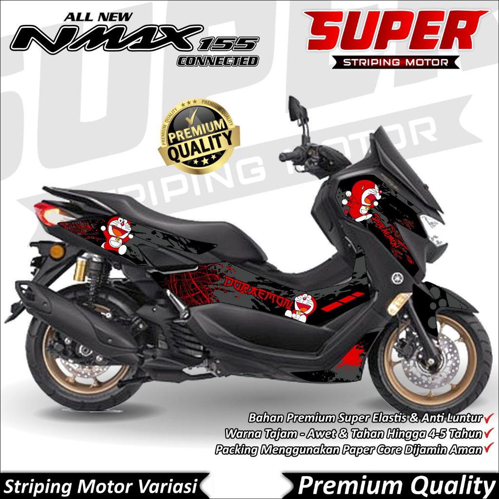 Stiker Nmax New 2020 - 2022 Anti Luntur keren Striping Nmax New 2020 - 2022 Striping Yamaha Nmax New