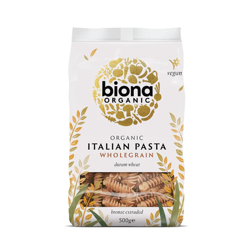 

Biona Organic Wholewheat Fusilli Bronze Extruded 500 g
