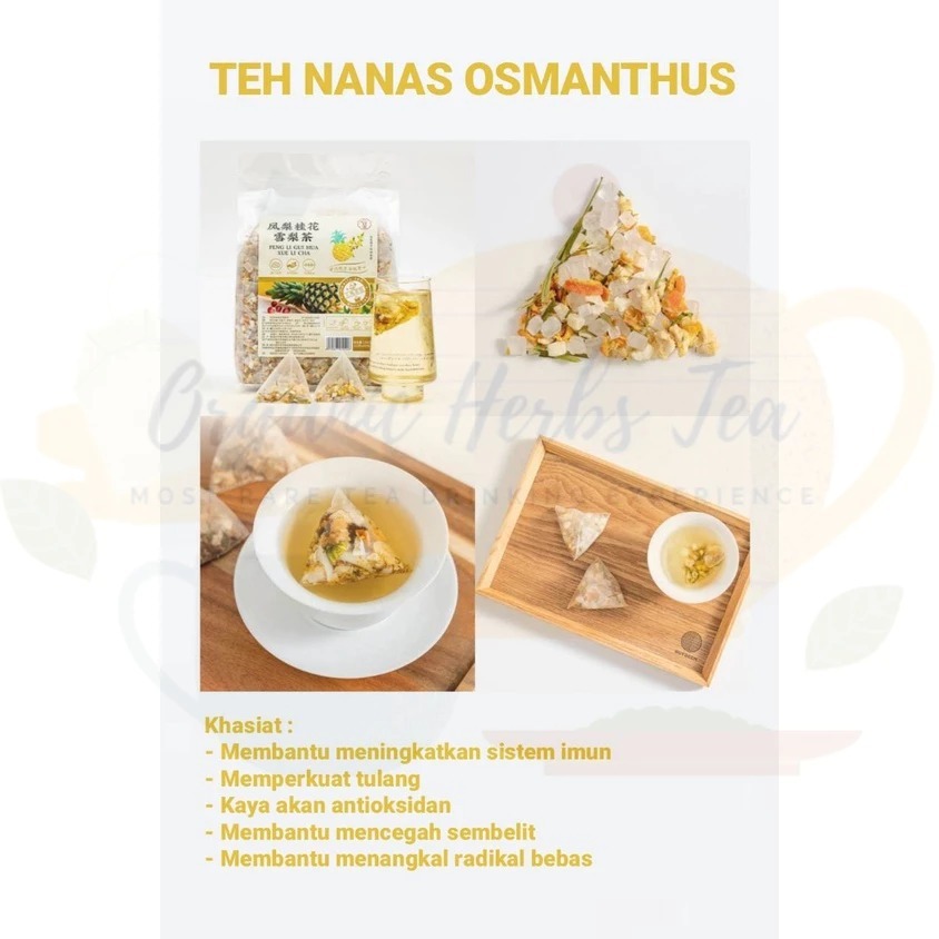 

TEH NANAS OSMANTHUS PEAR/OSMANTHUS PEAR PINEAPPLE TEA/FRUIT TEA/OSMANTHUS/PEAR/PINEAPPLE/TEA