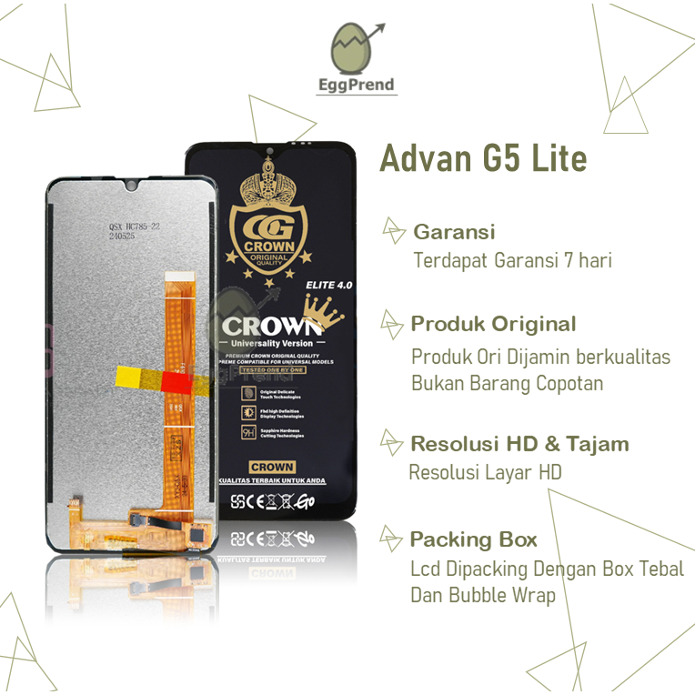 LCD TOUCHSCREEN ADVAN G5 LITE ORIGINAL FULLSET COMPLETE