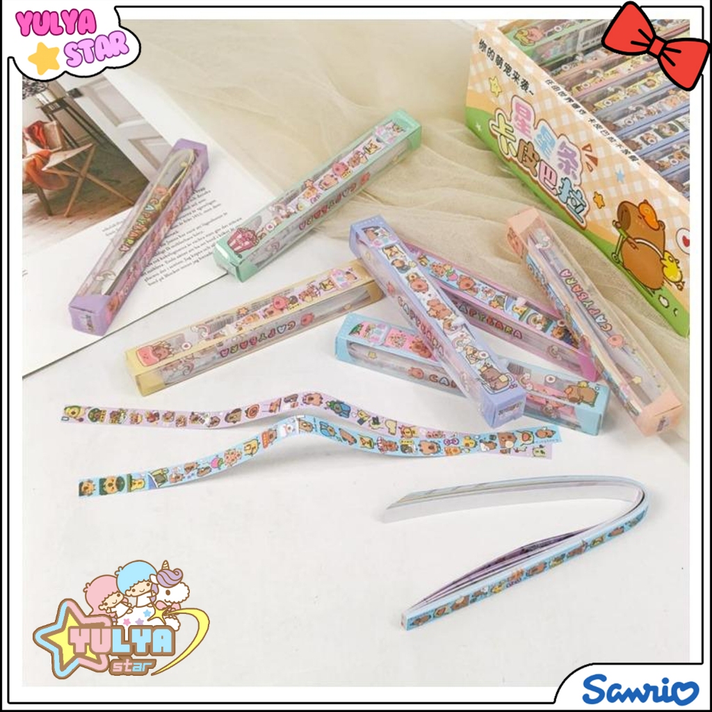 

Kertas aksesoris bintang motif capybara isi 40pcs