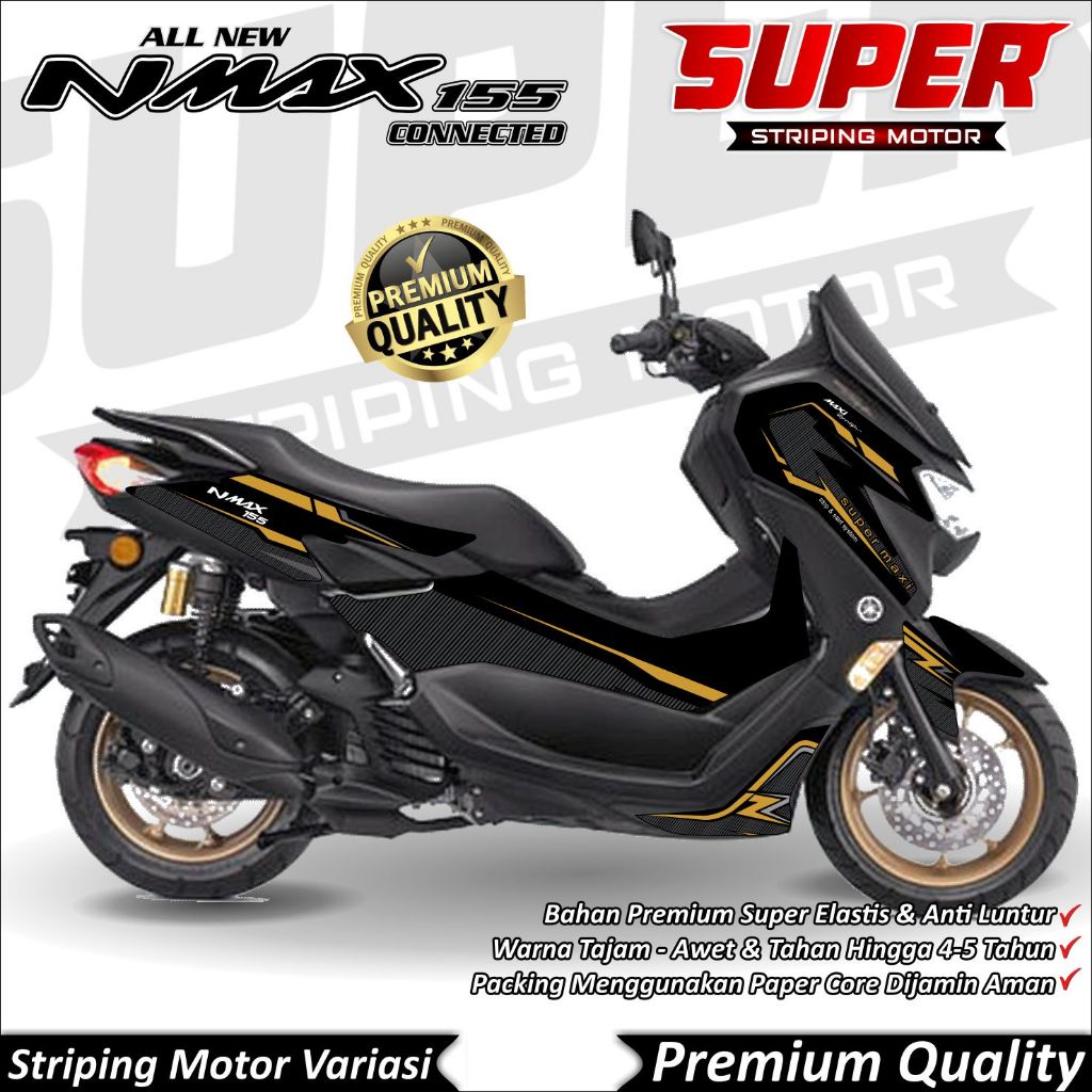 Stiker Nmax New 2020 - 2022 Anti Luntur keren Striping Nmax New 2020 - 2022 Striping Yamaha Nmax New