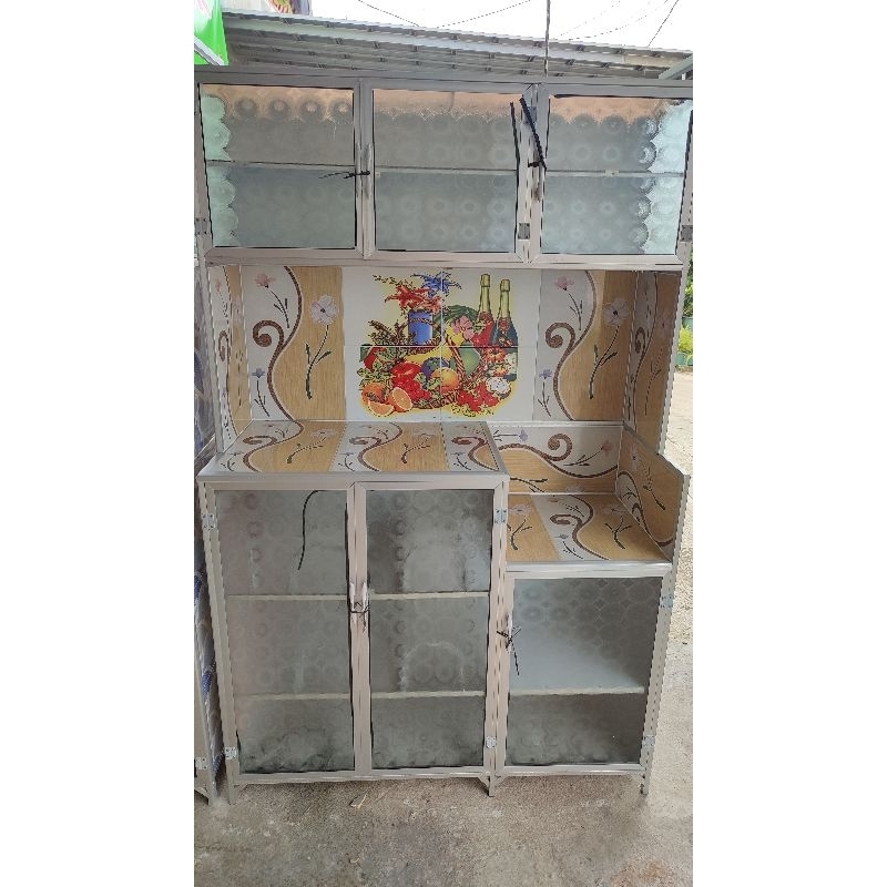 RAK PIRING ALUMUNIUM / RAK SAYUR 3 PINTU