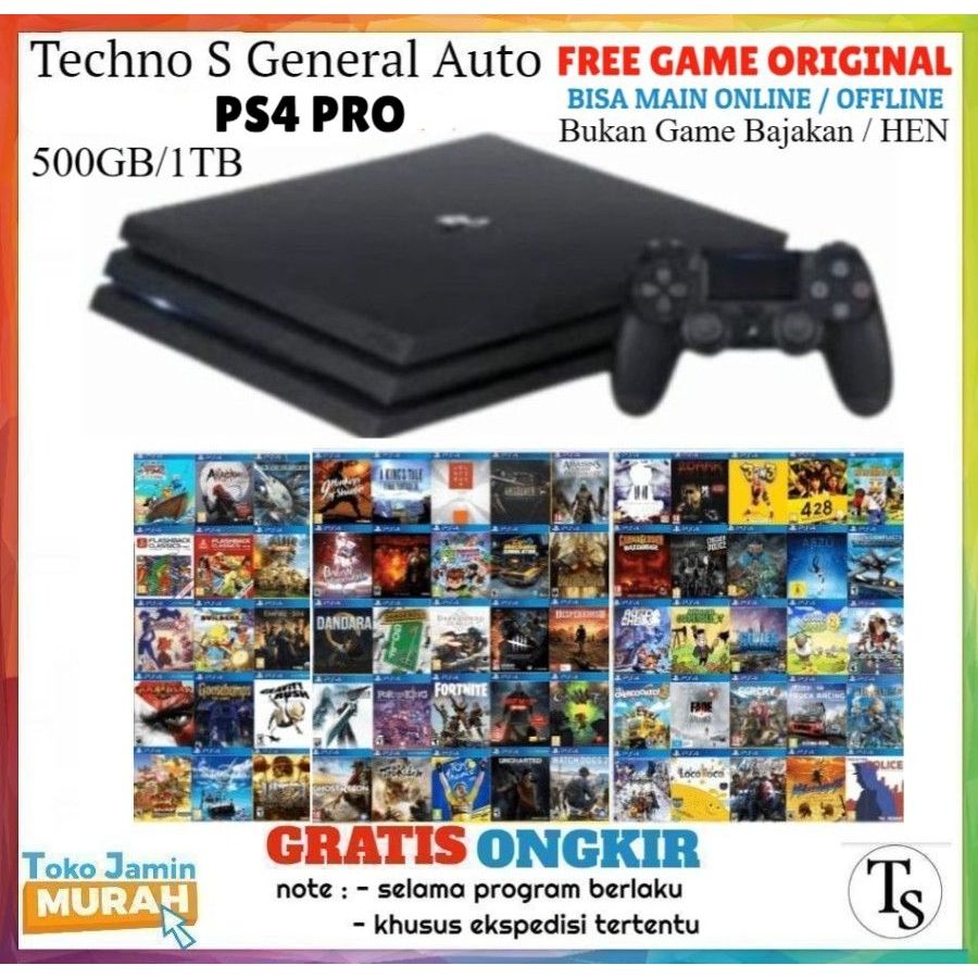 PS4 PRO 1TB bonus Full Game Gratis / PS4 Pro 1 TB Fullgame Gratis