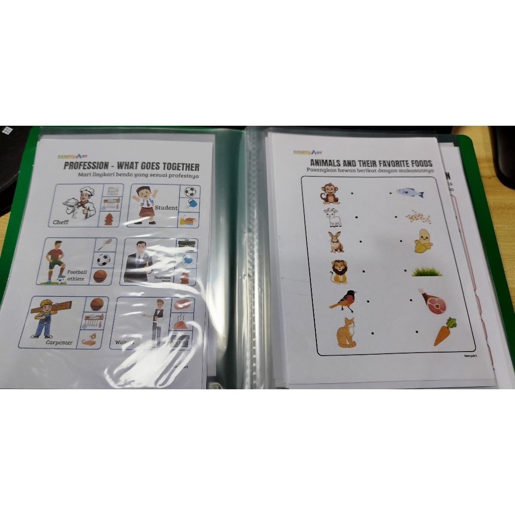 

worksheet buku Edukasi anak 2-3 tahun | worksheet A5 free spidol yang bisa dihapus