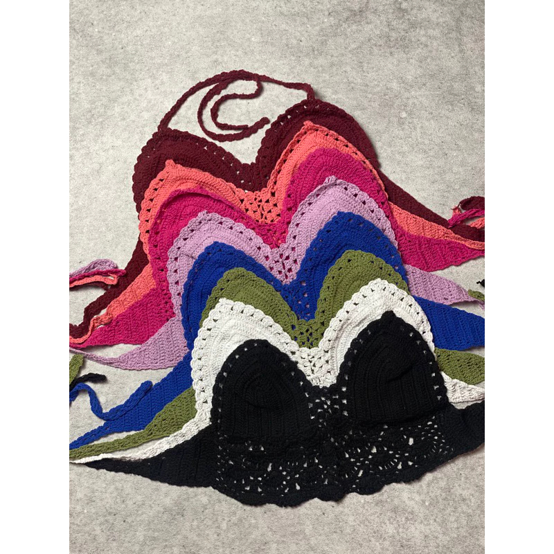 Bikini Rajut Motif Kipas Handmad