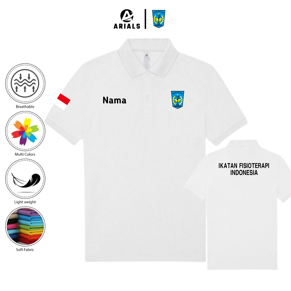 Arials Polo shirt Baju Kaos Kerah Ikatan Fisioterapi Indonesia