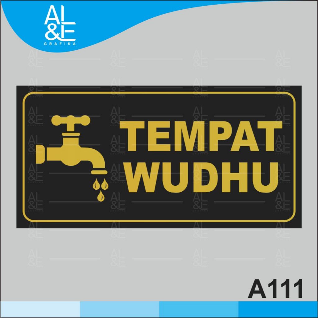 

A111 - Acrylic Sign, Tempat Wudhu, Premium dan Tahan Air, Murah, Bisa Custom