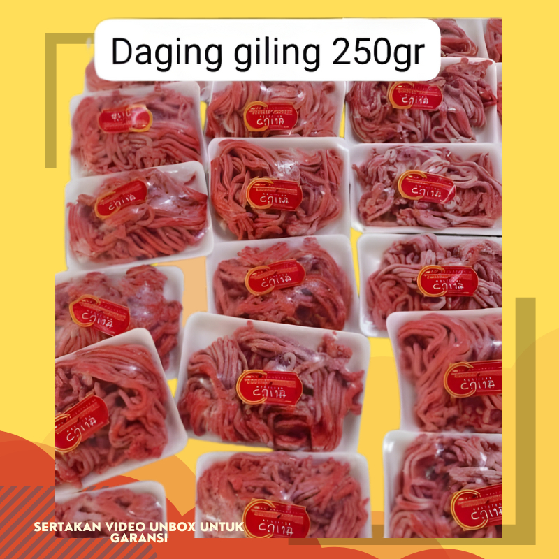 

Daging Giling Sapi | Minced Ground Beef Less Fat - Spesial (250 gr) Reguler 250gr 250grm SUPER BERKUALITAS FUL DAGING 100% ORIGINAL 250G DAN HALAL 100%
