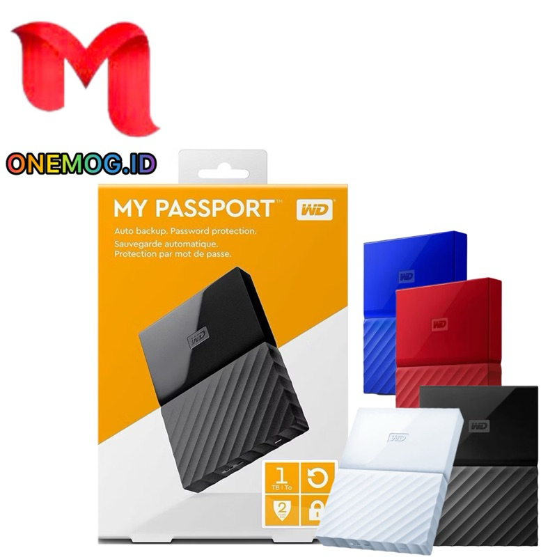 Hardisk Eksternal 500GB / 1TB WD My Passport Portable USB 3.0  Hardisk Hdd Eksternal Promo