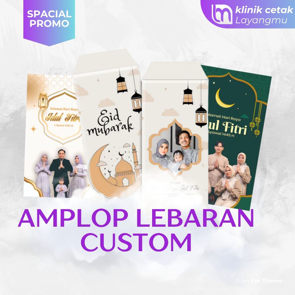 

Amplop lebaran custom, bisa request foto, nama dan desain sendiri / amplop idul fitri