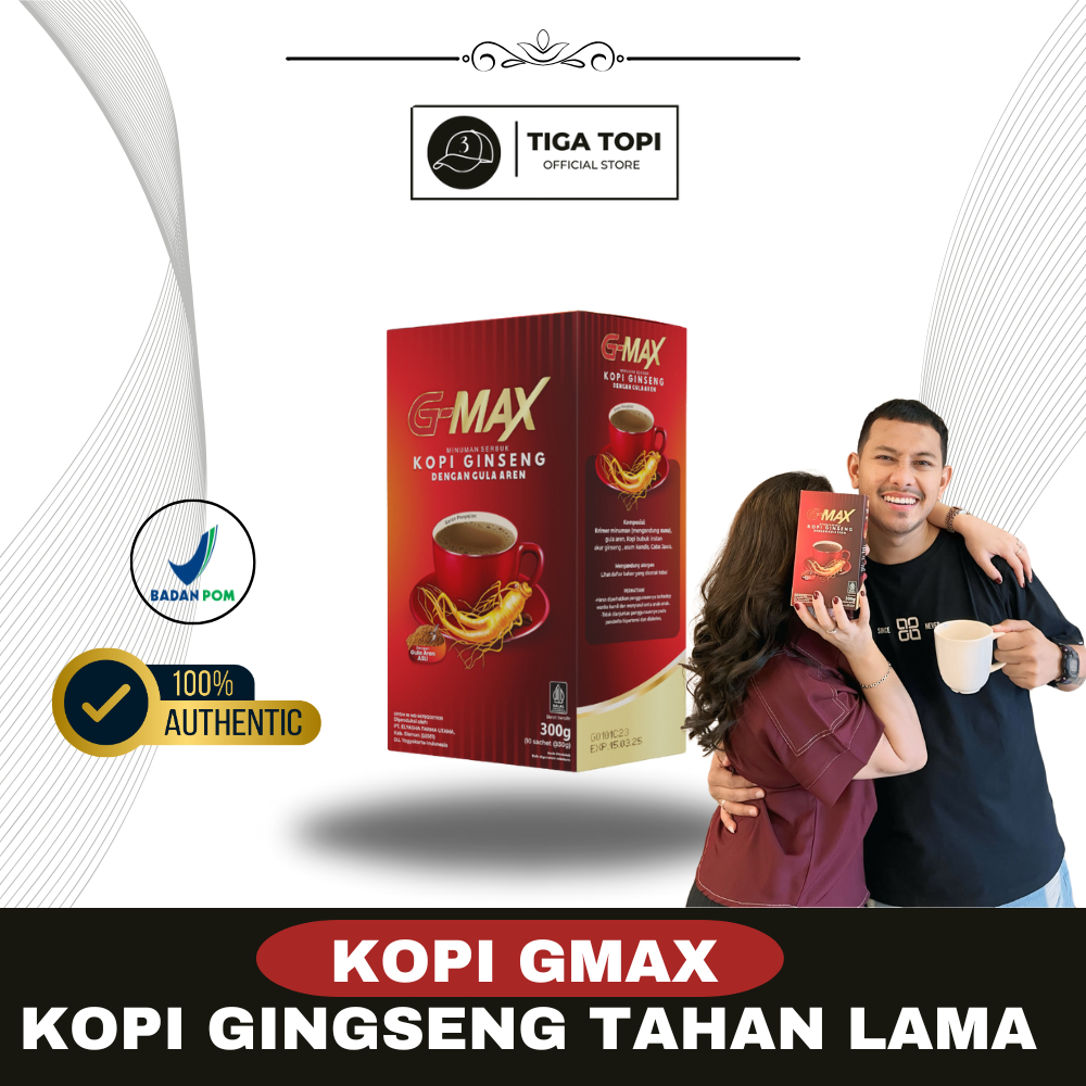 

KOPI G MAX ORIGINAL MINUMAN INSTAN EXTRA GINGSENG 100% BPOM & HALAL - KOPI STAMINA PRIA TAHAN LAMA