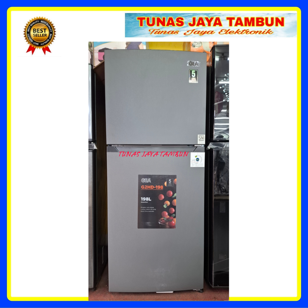 KULKAS GEA G2HD 198 / KULKAS GEA 2 PINTU / GEA KULKAS 2 PINTU 198 LITER G2HD 198