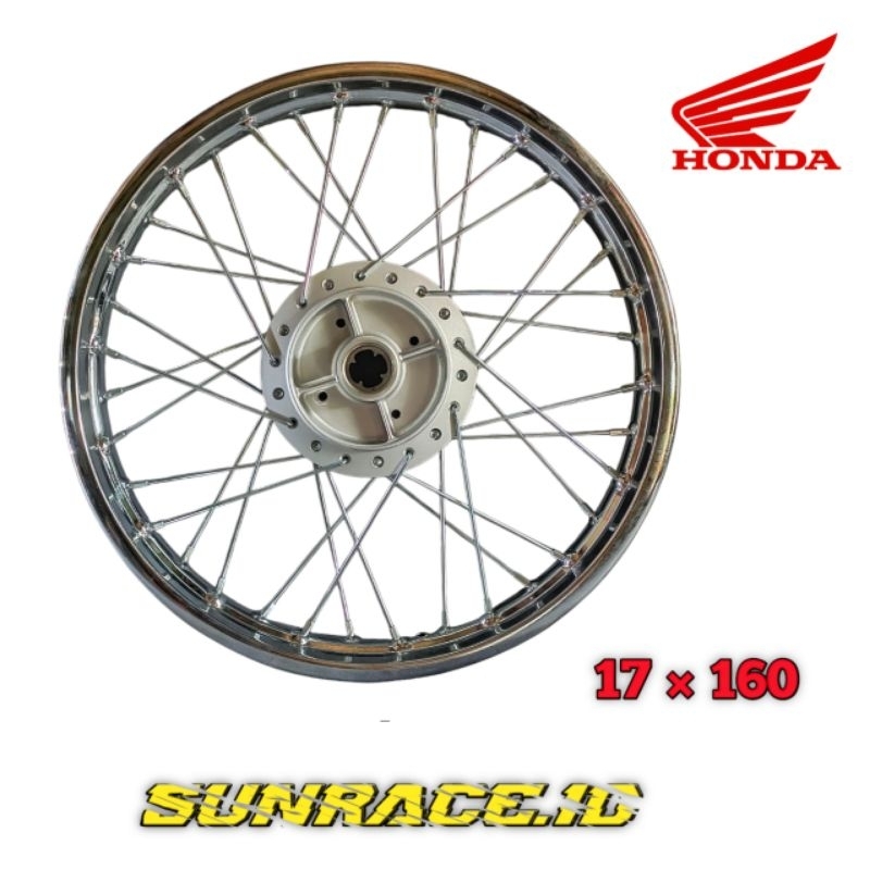 VELG BELAKANG STANDAR ORIGINAL SUPRA FIT NEW, SUPRA X 125 LAMA, HONDA KHARISMA, REVO ABSOLUTE, REVO 