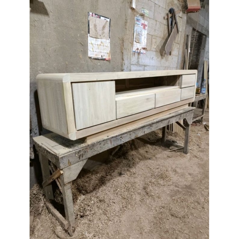 custom Bufet tv minimalis, bufet tv jati solid, bufet tv jati rotan, meja tv model retro, bufet scan