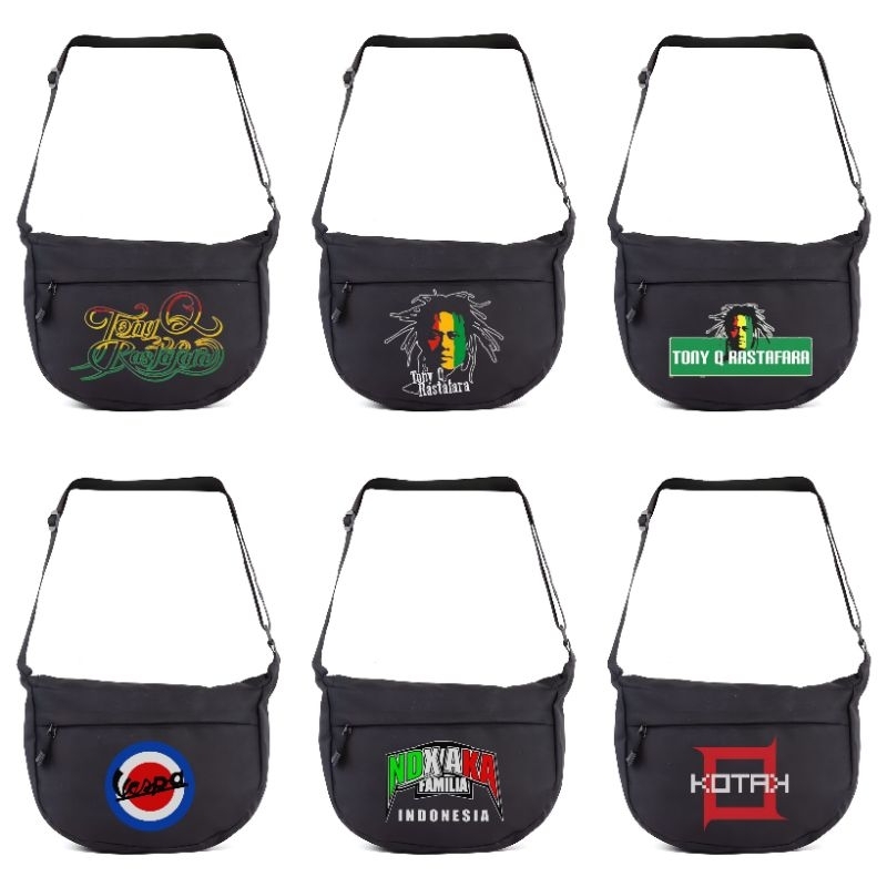 Tas Selempang - Tas selempang Tony q - Krabat kotak - vespa - NDX AKA