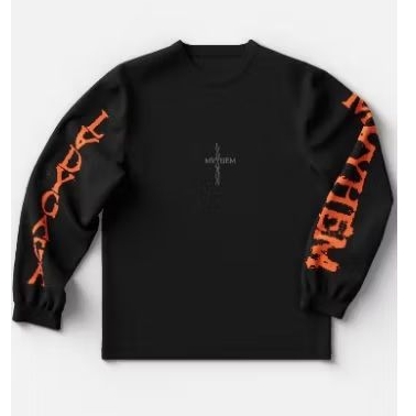 Sweater MAYHEM Lady Gaga Hitam lengan panjang