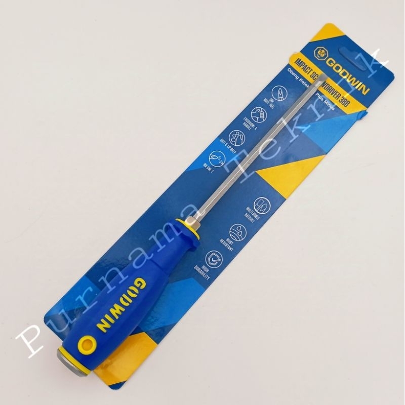 Obeng GODWIN Tembus Gagang Karet 4 Inc