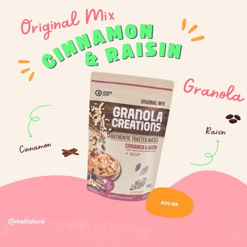 

Granola Creations Cinnamon & Raisin 400G