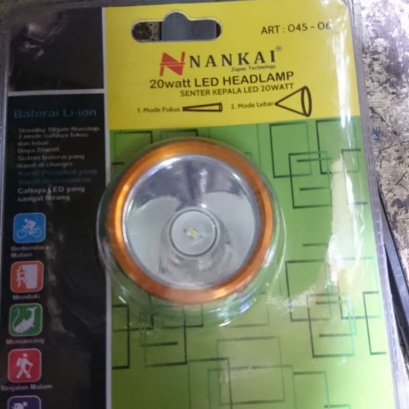 Senter Kepala 20 watt Nankai