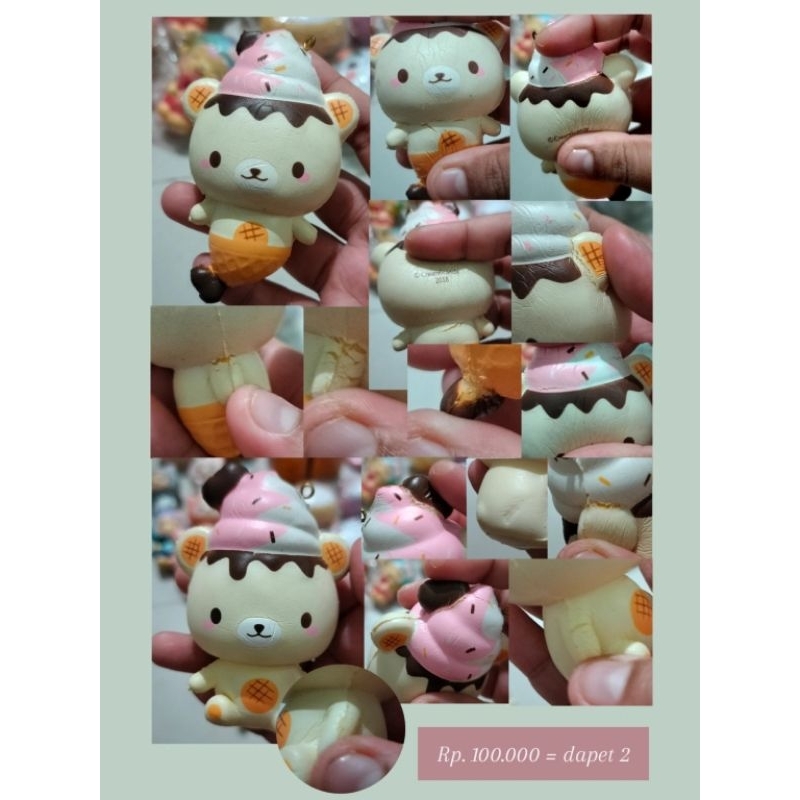 Squishy License Creamiicandy Yummiibear Mini Mascot Original & Mini Mascot Mermaid Original