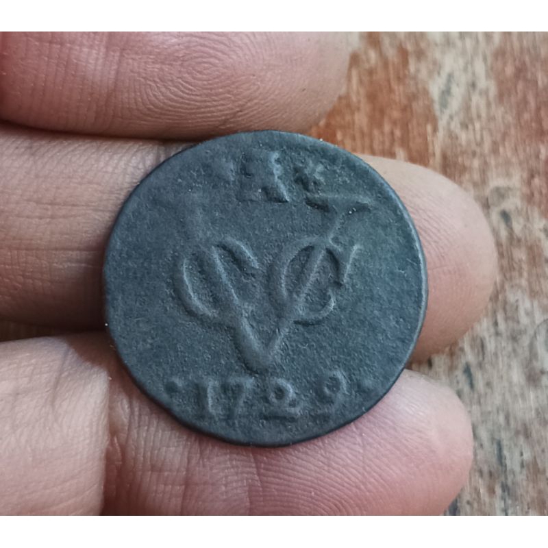 koin voc 1 duit prov zeeland 1729