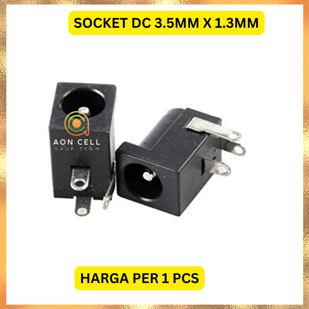 Socket DC 3.5mm x 1.3mm 3.5*1.3 DC Female Jack 3.5x1.3mm dc-002 Power