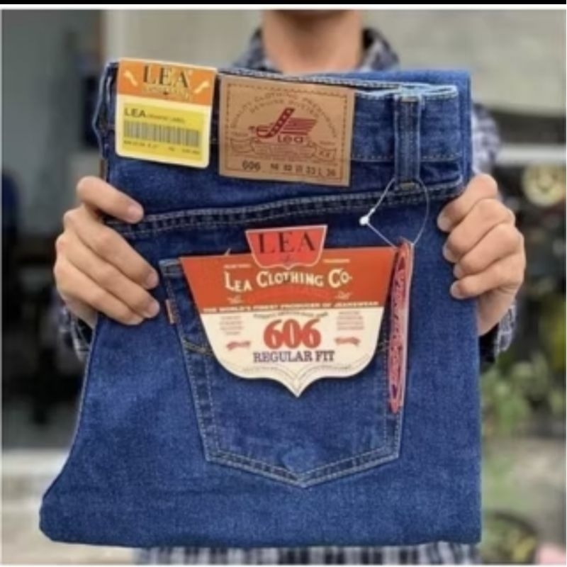 CELANA JEANS PRIA LEA 606 STANDAR REGULER 100% ORI