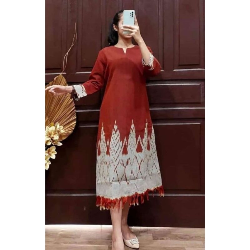 DRESS TENUN - TUNIK TENUN - TENUN JEPARA
