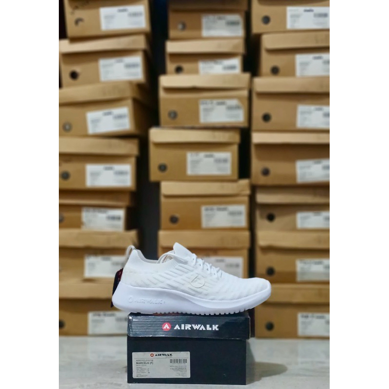AIRWALK MARCELO WHITE SIZE 38 ADA NODA KUNING