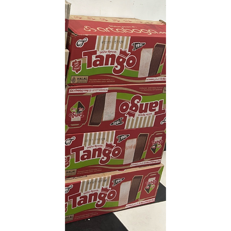 

Tango Wafer Renyah Box Paket 1 karton Isi 12 x 2 Kaleng
