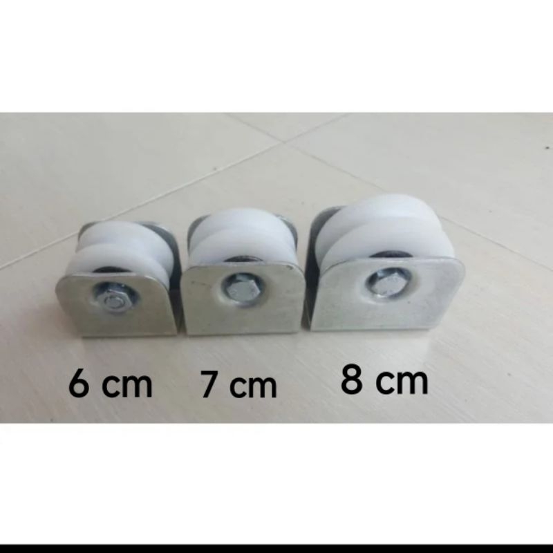 Roda pintu pagar nilon 6 cm 7 cm 8 cm/Roda pintu gerbang nilon