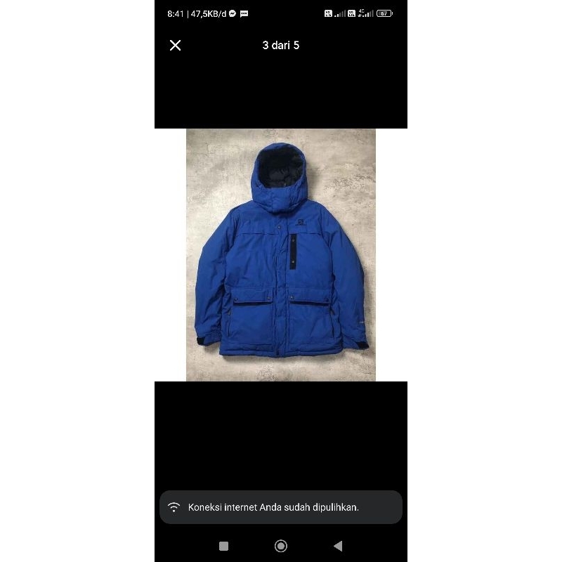 jaket bulang salomon original size XL