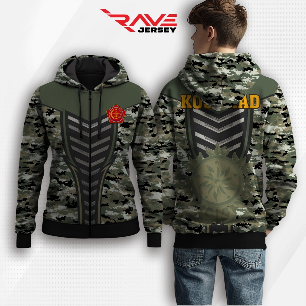 JAKET KOSTRAD FULL PRINTING, JAKET ARMY PRINTING, JAKET TNI, FULL PRINTING CUSTOM (DESAIN SUKA SUKA)