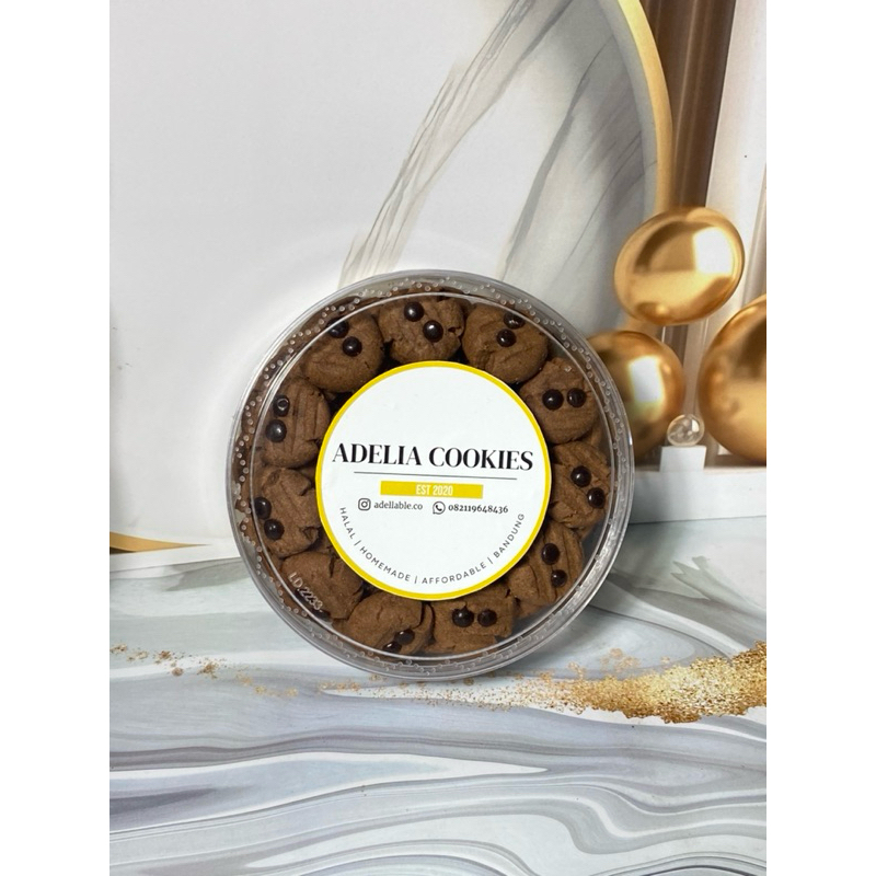 

COOKIES CHOCOLATE COKLAT KUE KERING LEBARAN PREMIUM ADELIA COOKIES