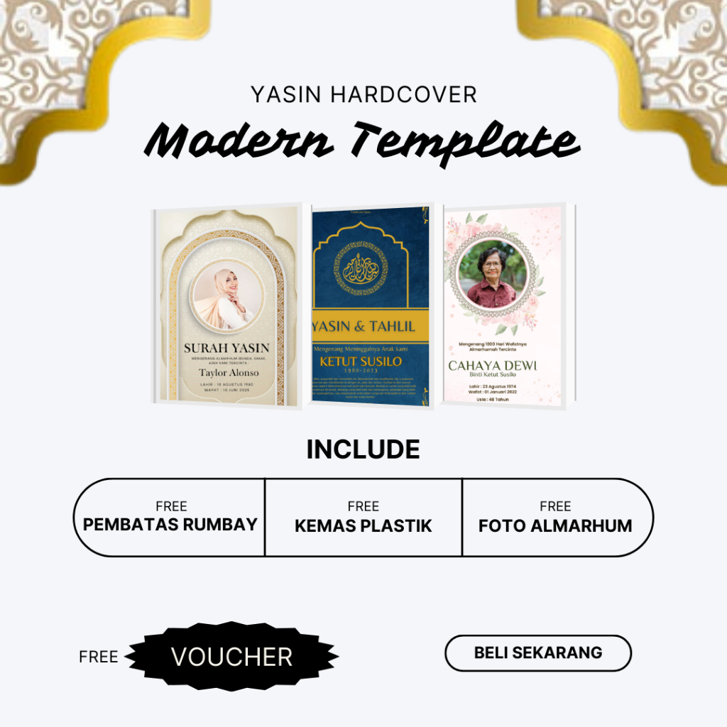 (FREE TEMPLATE) YASIN HARDCOVER EKSKLUSIF