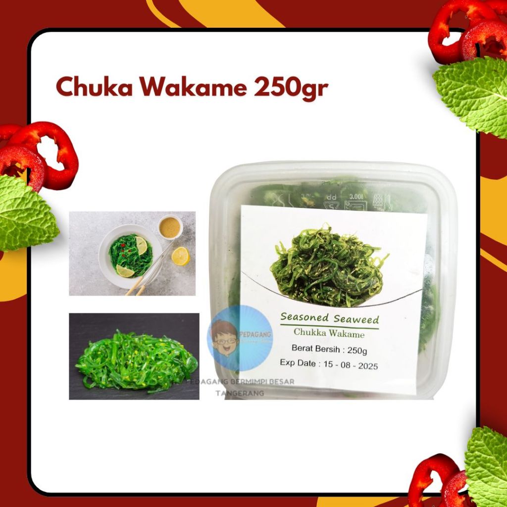 

Chuka Wakame 250gr / Salad Rumput Laut / Seaweed Salad
