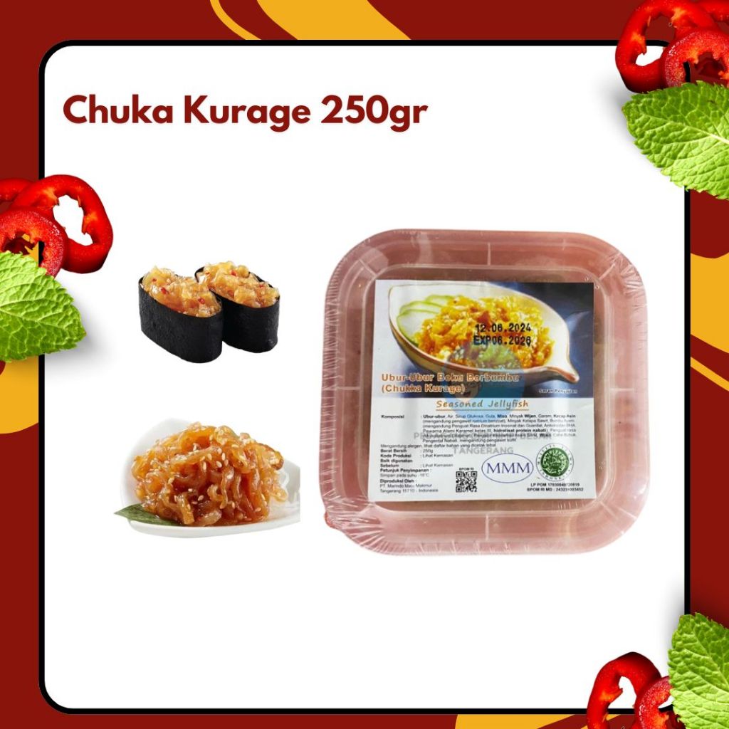 

Chuka Kurage 250gr Halal MUI / Salad Ubur-ubur Jellyfish 250 Gram