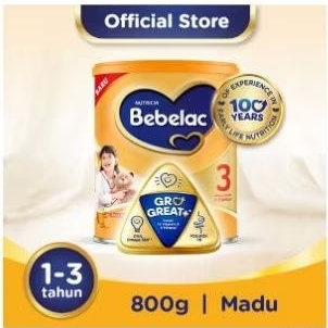 

BEBELAC 3 GROGREAT SUSU BUBUK PERTUMBUHAN ANAK MADU 800g